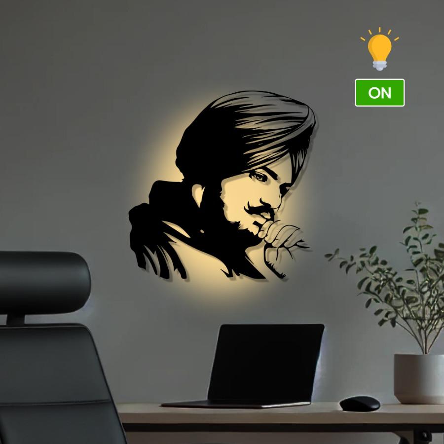 Sidhu Moosewala Metal Wall Art | Legend Tribute Decor