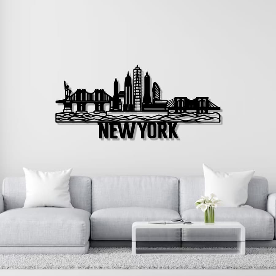 New York City Metal Wall Art | Wall Decor Hanging 