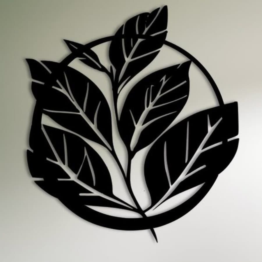 Circular Leaves Metal Wall Art | Wall Decor Hangings