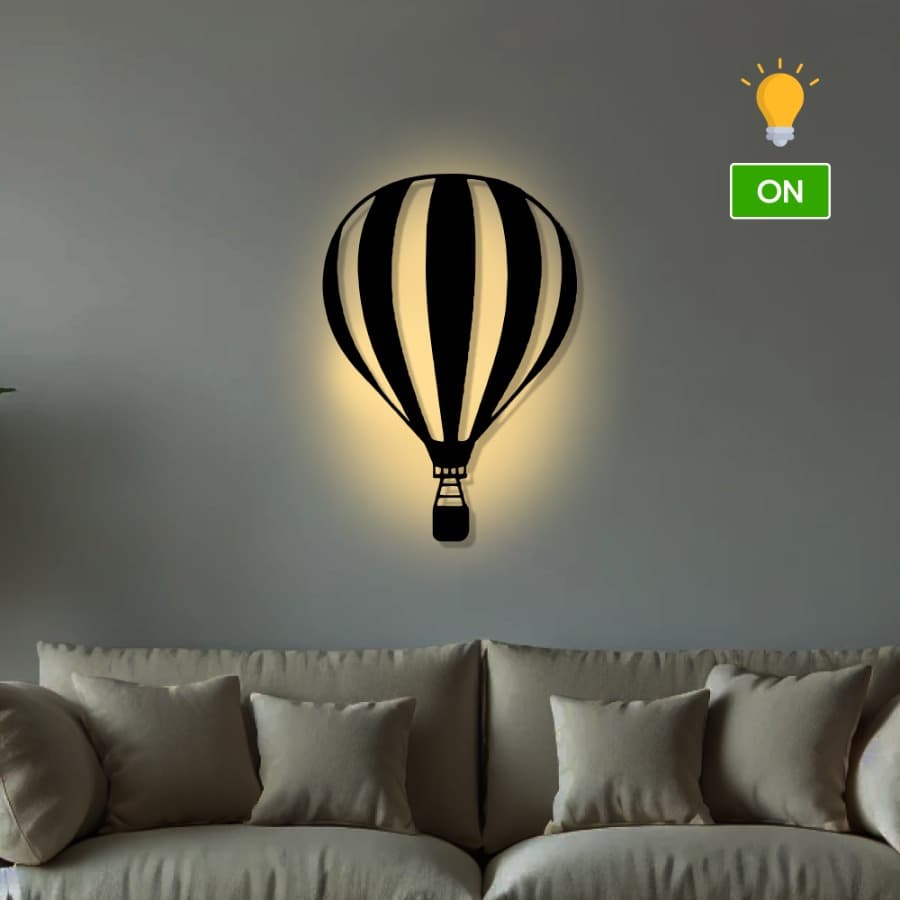Air Balloon Metal Wall Art | Hot Air Balloon Art