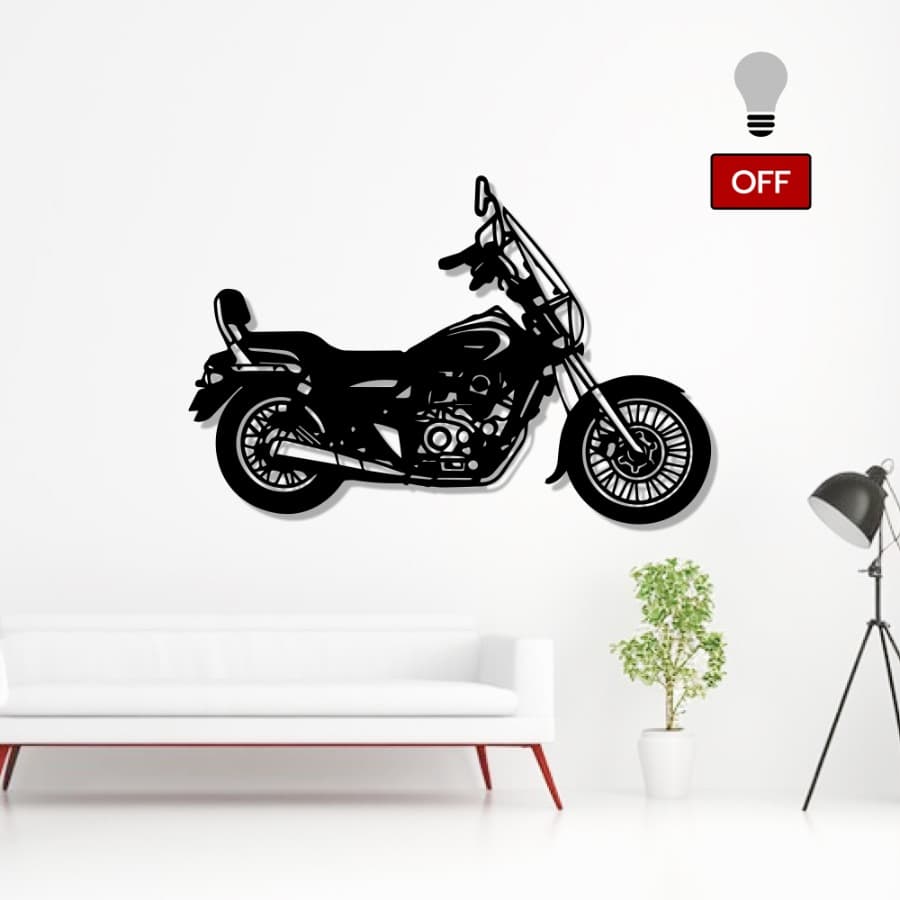 Bajaj Avenger 220 CC - Cruise Motorcycle Metal Wall Art