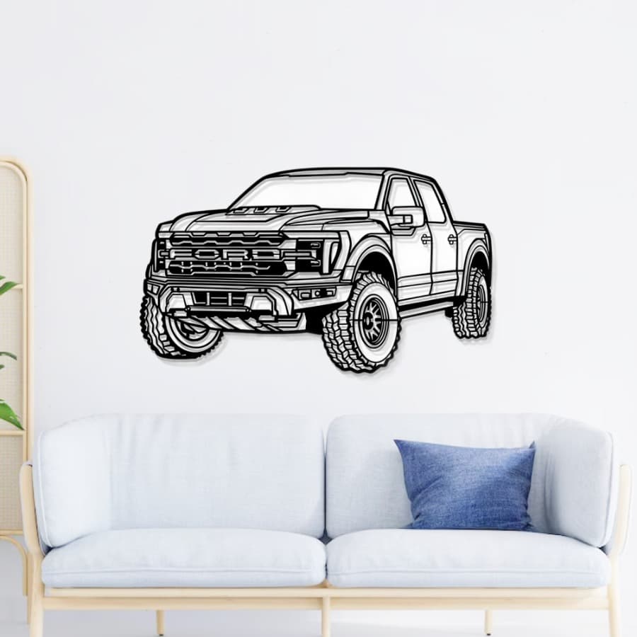 Ford Raptor 500 Car Metal Wall Art