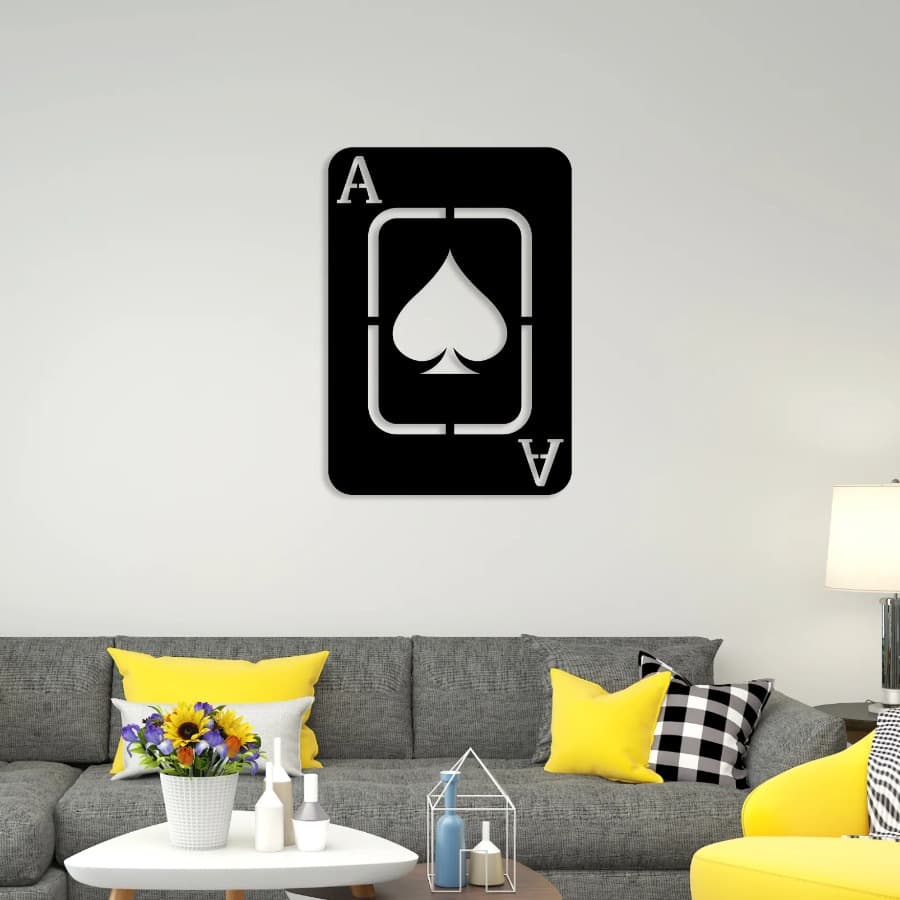 Playing Card Metal Wall Art - Wall Hanging