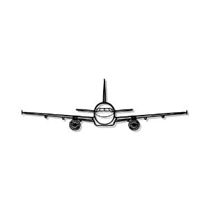 Airbus A320 Front Metal - Aircraft Wall Art thumbnail 3