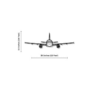 Airbus A320 Front Metal - Aircraft Wall Art thumbnail 4