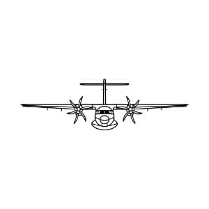 72-600 Metal Aircraft Wall Art - Aviation Decor thumbnail 3