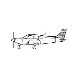 Archer LX Metal Airplane Wall Art - Aircraft Wall Decor thumbnail 3
