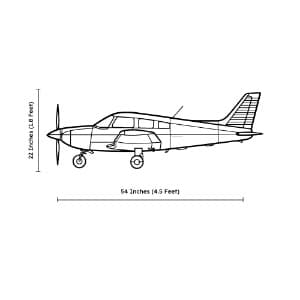 Archer LX Metal Airplane Wall Art - Aircraft Wall Decor thumbnail 4