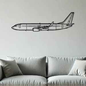 Boeing 737-800 Airplane Metal Wall Art