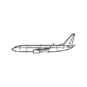 Boeing 737-800 Airplane Metal Wall Art thumbnail 3