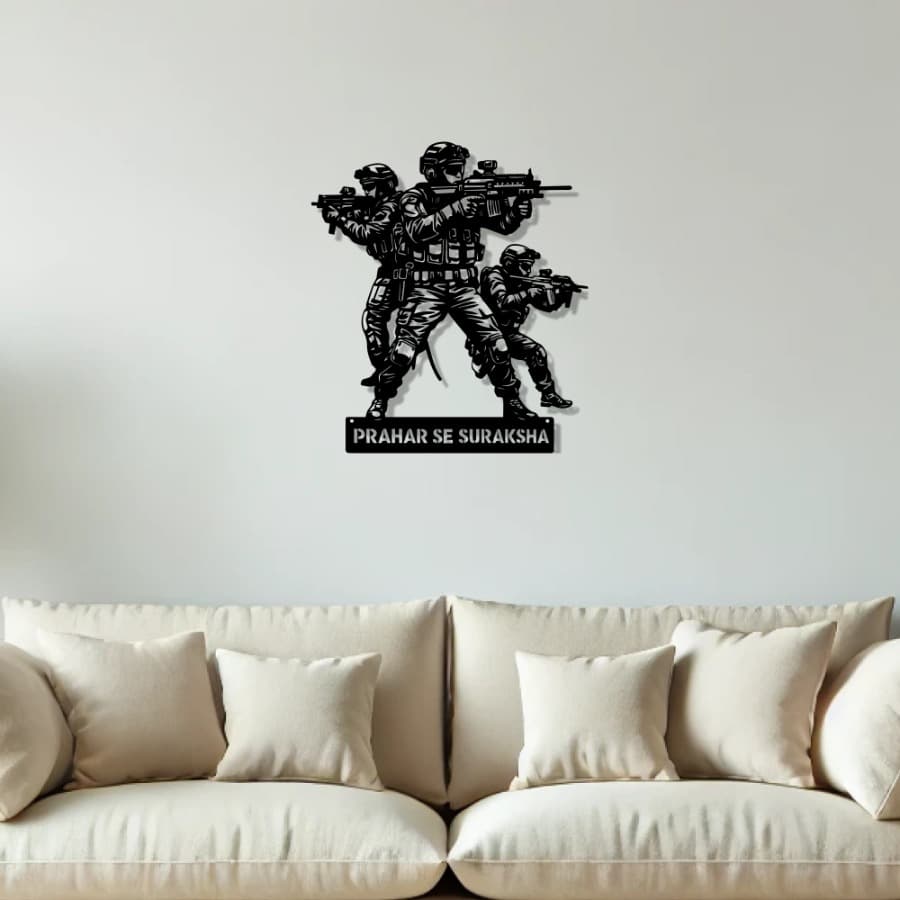 Special Forces Soldier Metal Wall Art – Tactical Decor