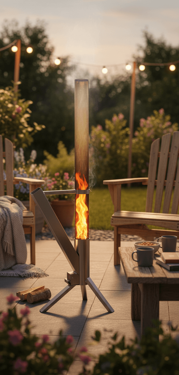 Fire Tube Real Wood Heater