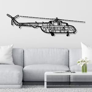 MIL MI-8MT Aircraft Metal Wall Art