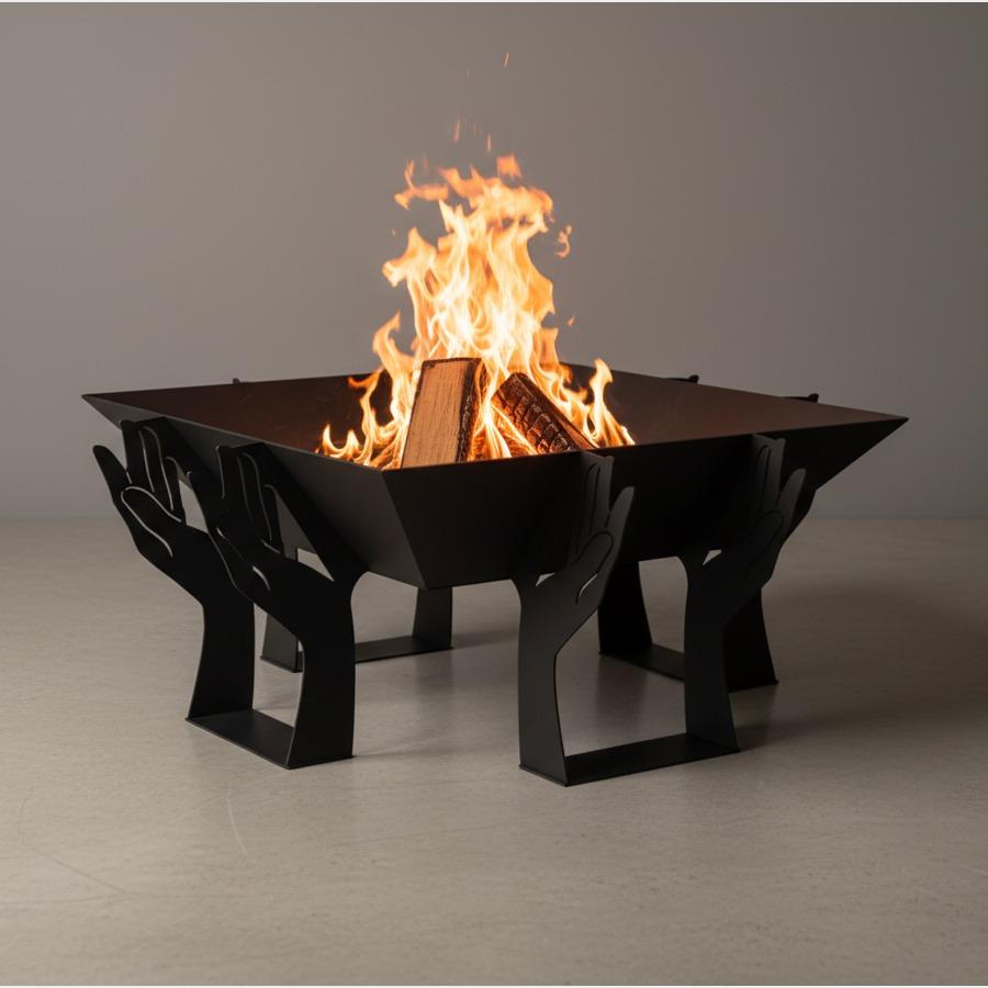 Branch Forge Ember Square Fire Pit - Artisan Crafted