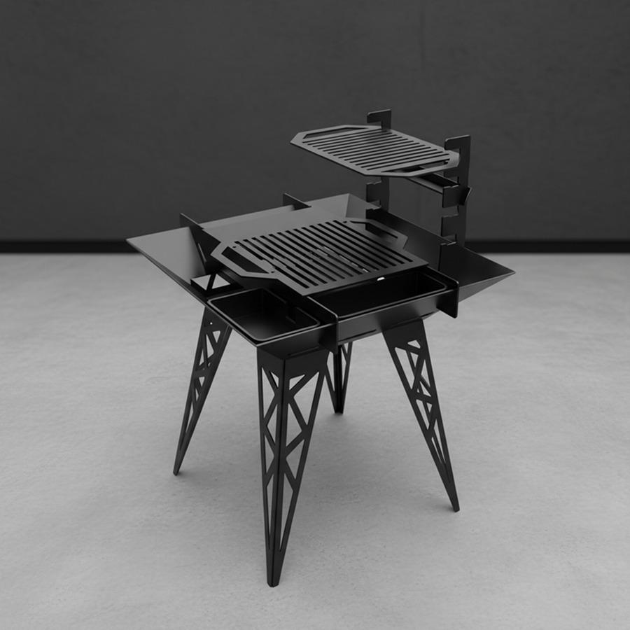 Eclipse Grill Fire Pit - Artisan Crafted 