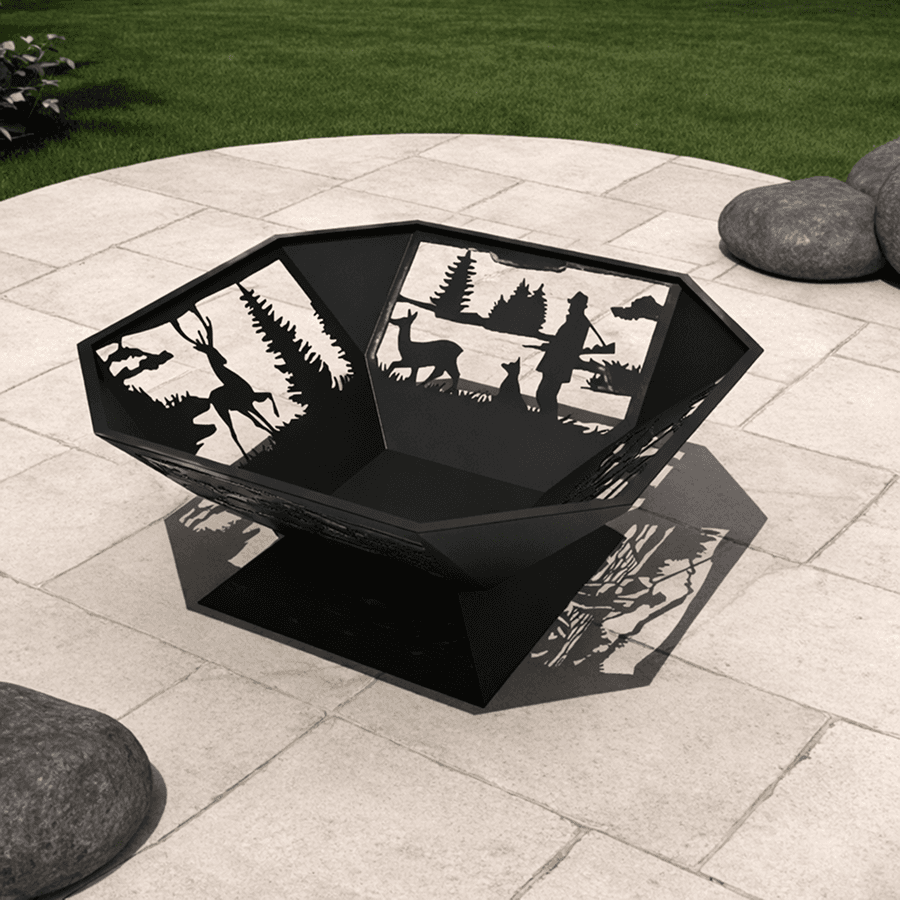 Octagonal Nature Fire Pit | Artisan Crafted