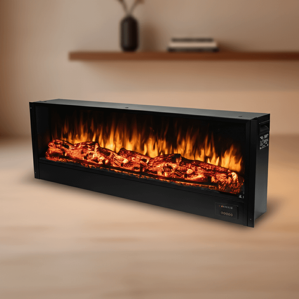 Electric Fireplace, No Heat with Remote