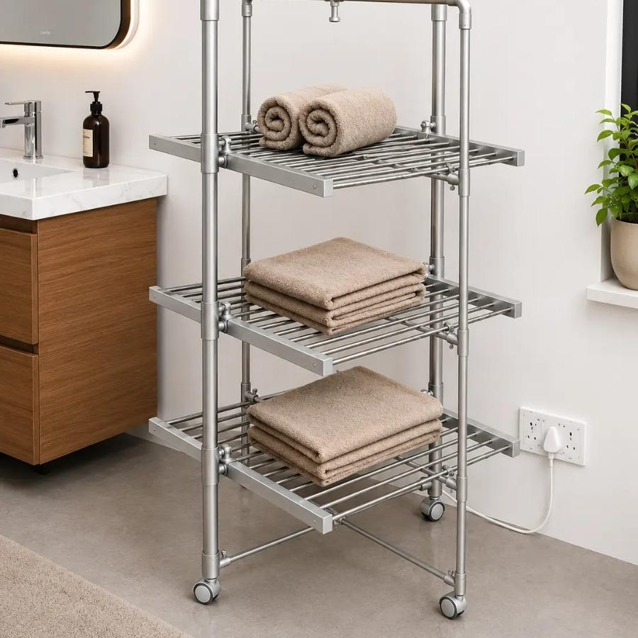 Portable Freestanding Foldable Cloth Dryer (Model: RTW-58-3S)
