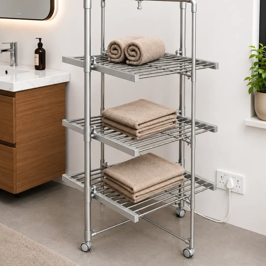 Portable Freestanding Foldable Cloth Dryer (Model: RTW-58-3S)