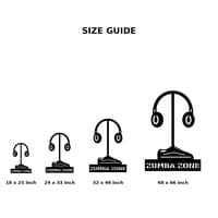 Zumba Zone Headphones Metal Wall Art thumbnail 5
