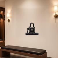 Apna Locker Padlock Metal Wall Art