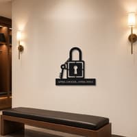 Apna Locker Padlock Metal Wall Art thumbnail 3