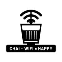 Chai Wifi Happy Metal Wall Art thumbnail 2