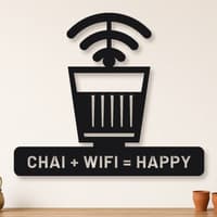 Chai Wifi Happy Metal Wall Art thumbnail 4
