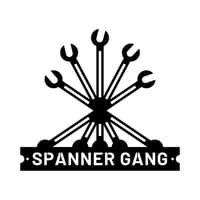 Spanner Gang Crossed Spanners Metal Wall Art thumbnail 2
