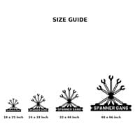 Spanner Gang Crossed Spanners Metal Wall Art thumbnail 5