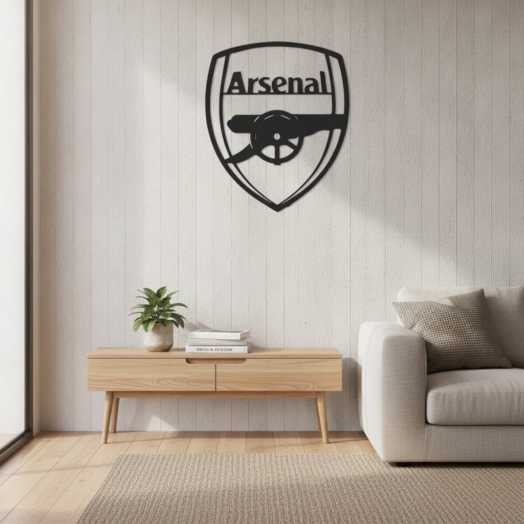 Arsenal Logo Metal Wall Decor – Premium Indoor Art by The India Decor