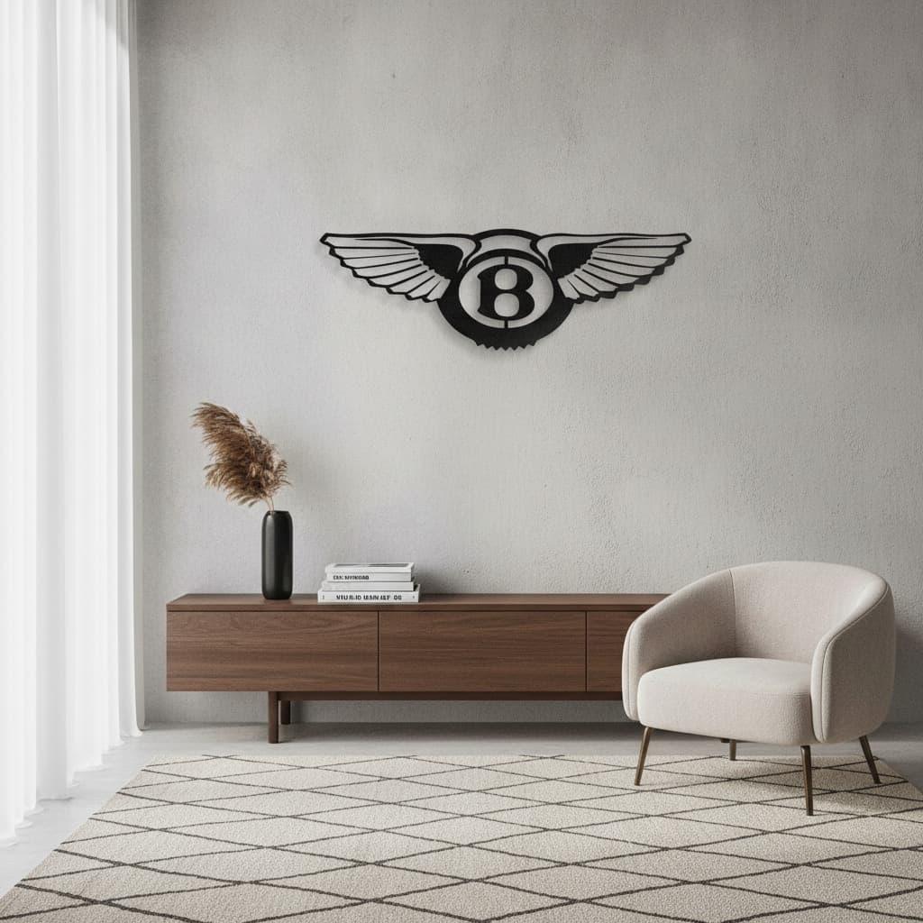 Bentley Metal Car Emblem Premium Luxury Wall Art – The India Decor