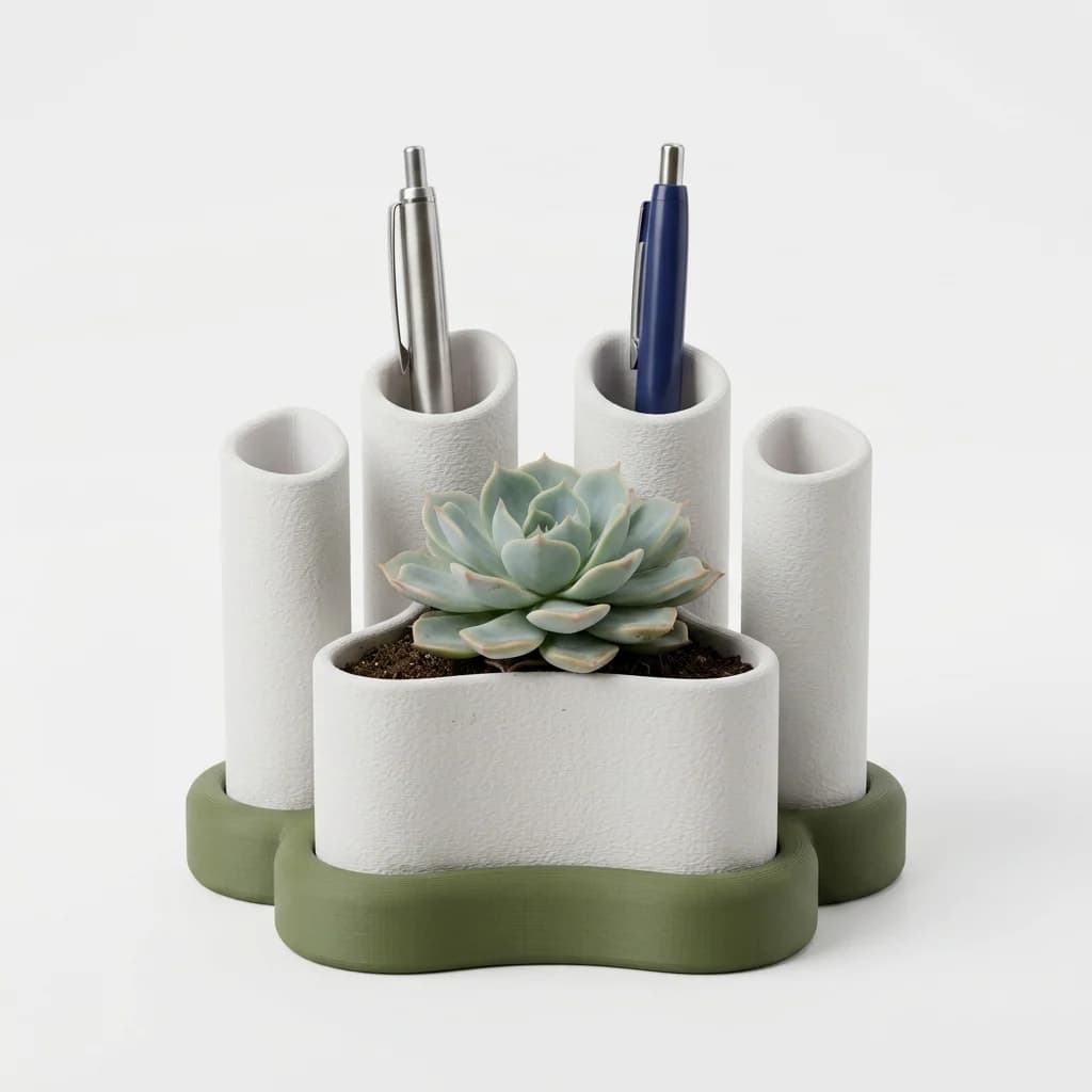 Pawtra Desk Organizer & Succulent Planter | The India Decor