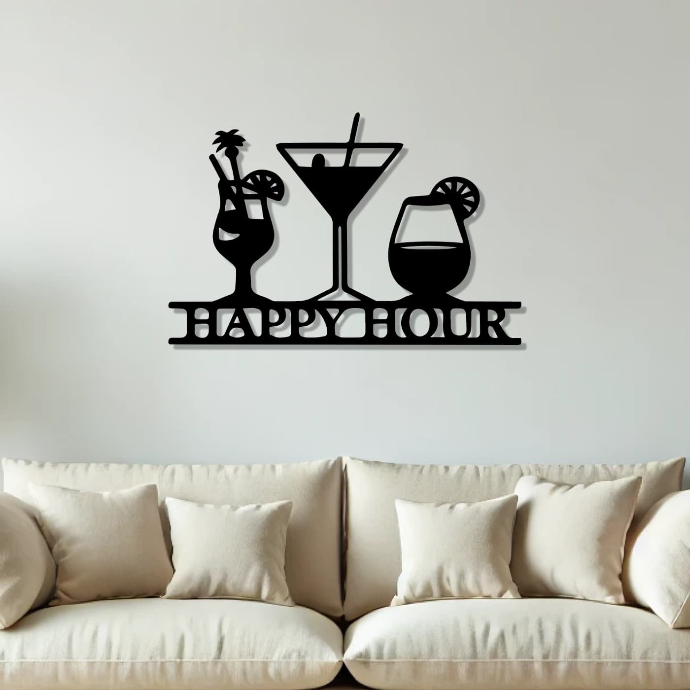 Bar Wall Art: Laser-Cut Metal Decor for Your Home Bar