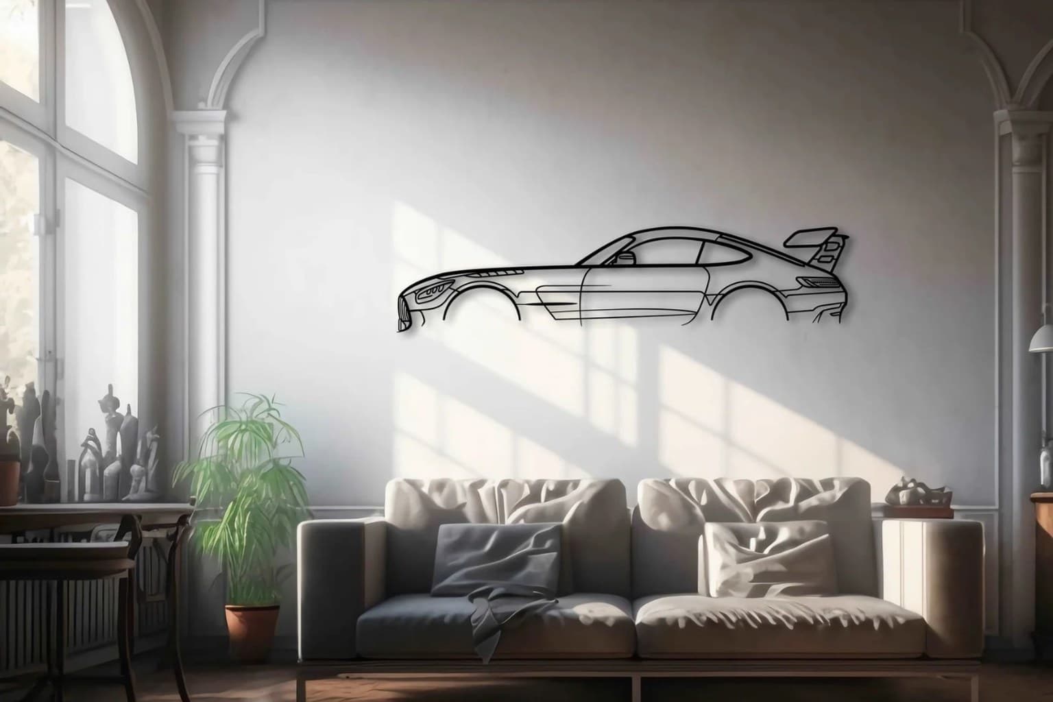 Sports Car Wall Art: McLaren, AMG, GT-R and Mustang Metal Decor