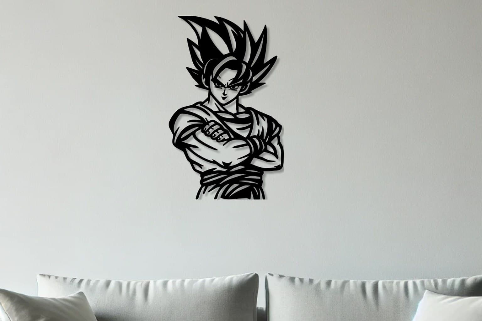 Anime Wall Art: Goku, Naruto and Dragon Ball Metal Decor for Fans