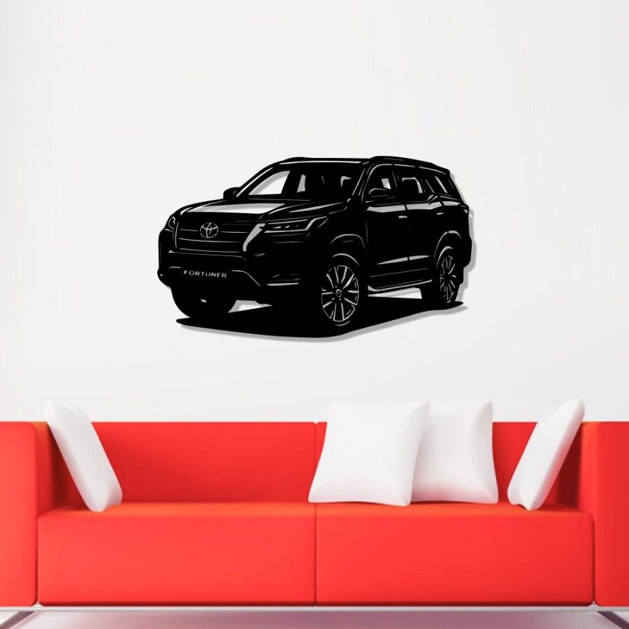 Toyota Fortuner Metal Car Wall Art