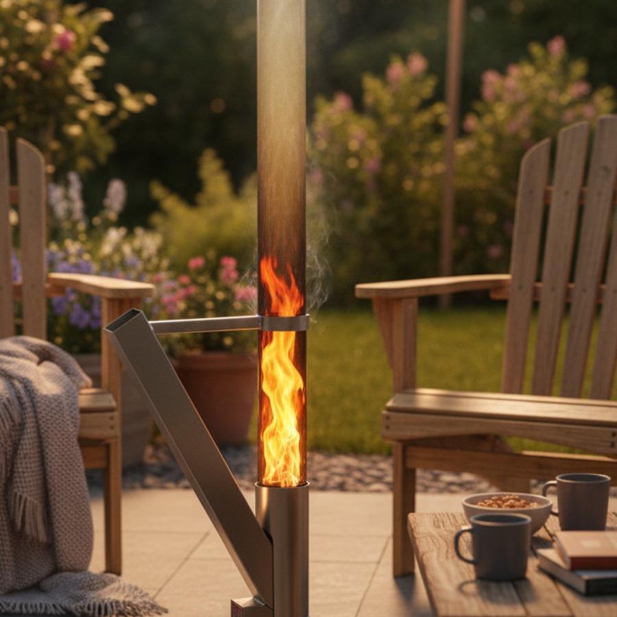 Fire Tube Real Wood Heater