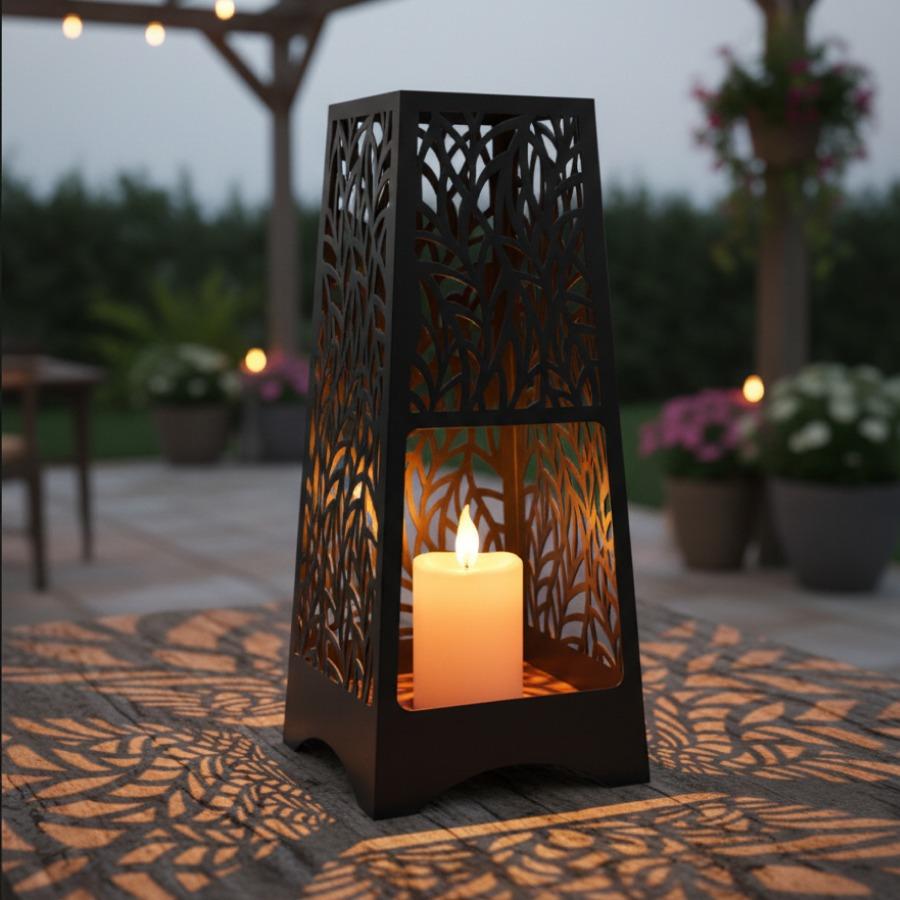 LeafLoom Lantern Fire Pit - Artisan Crafted
